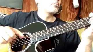 Gibson cascade demo (overly hard strumming and picking, zero buzz at 5/64 action)
