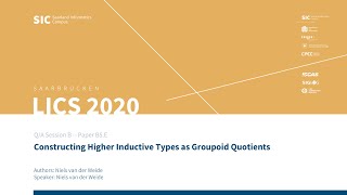 B5.E — Constructing Higher Inductive Types as Groupoid Quotients