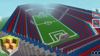 Block Craft 3D Mobile Gameplay -Football Stadium- screenshot 2