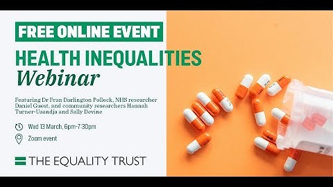 Health Inequalities Webinar