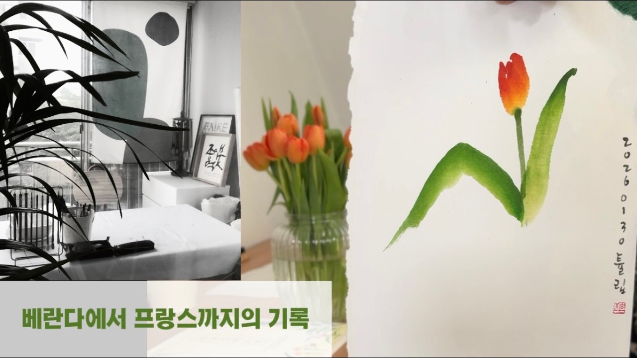 한국에서 쓴 책을 들고 프랑스로 왔습니다 | 튤립과 함께 꺼낸 7년 전의 기록