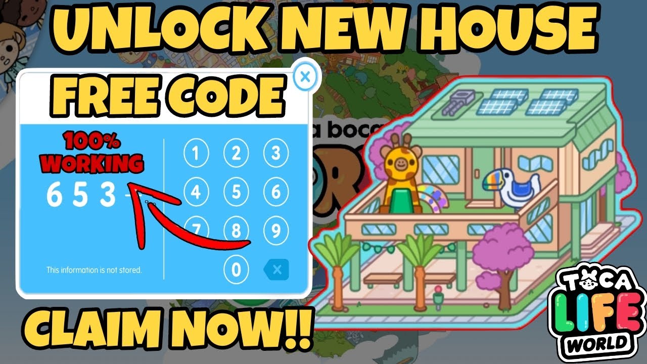 CLAIM NEW HOUSE FOR FREE USING FREE CODE!! Toca Life World || Toca Boca ...