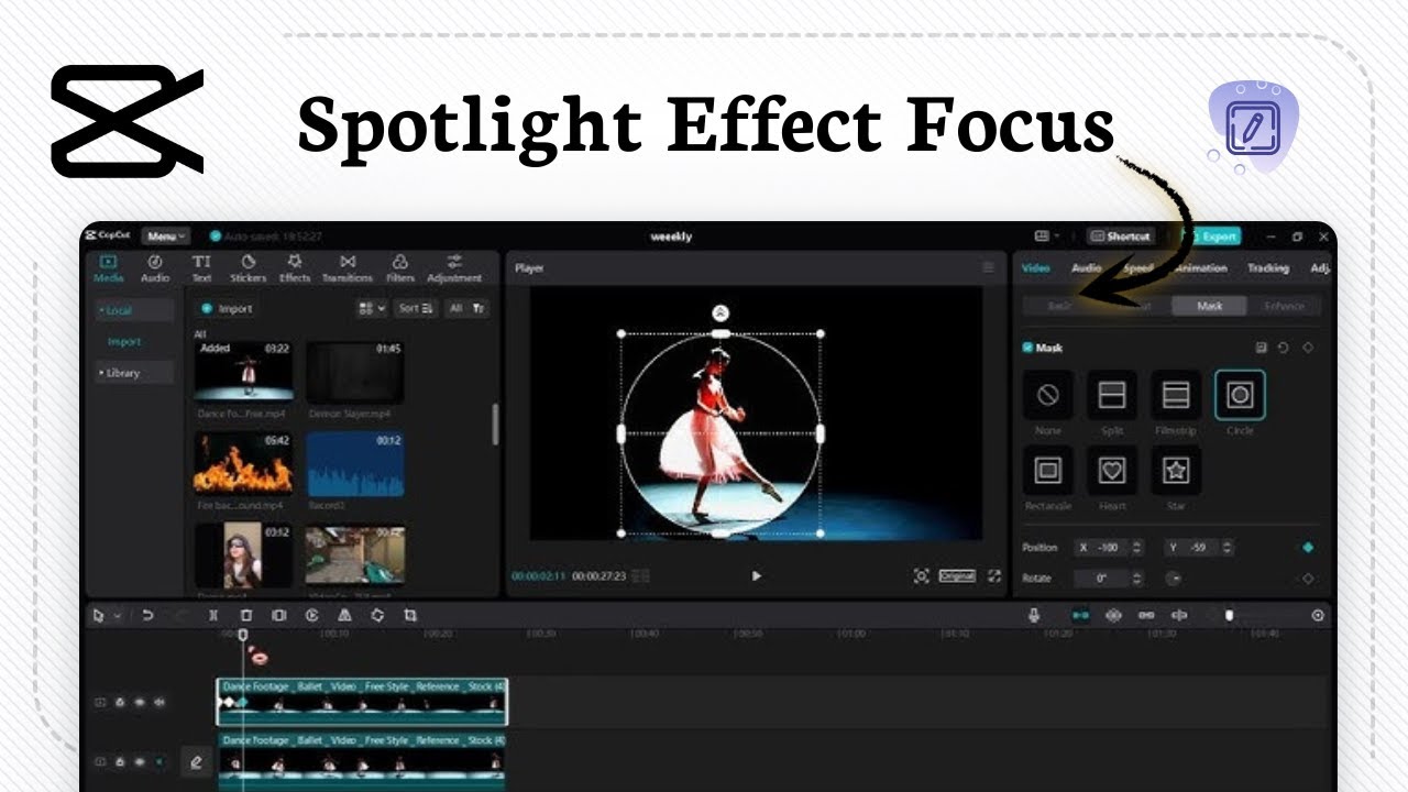 How to add a spotlight effect in CapCut (Glow Effect) - YouTube