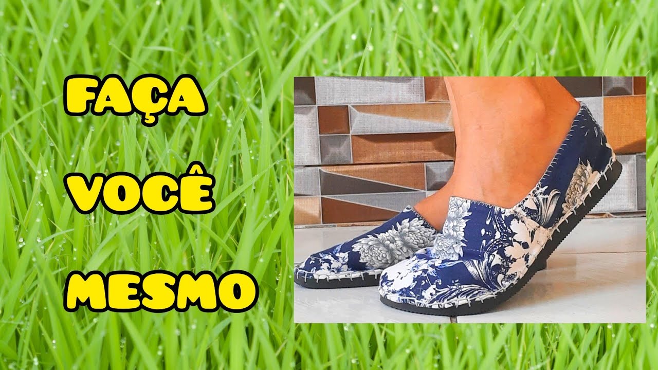 COMO FAZER ALPARGATAS HAVAIANAS/faça Você mesmo