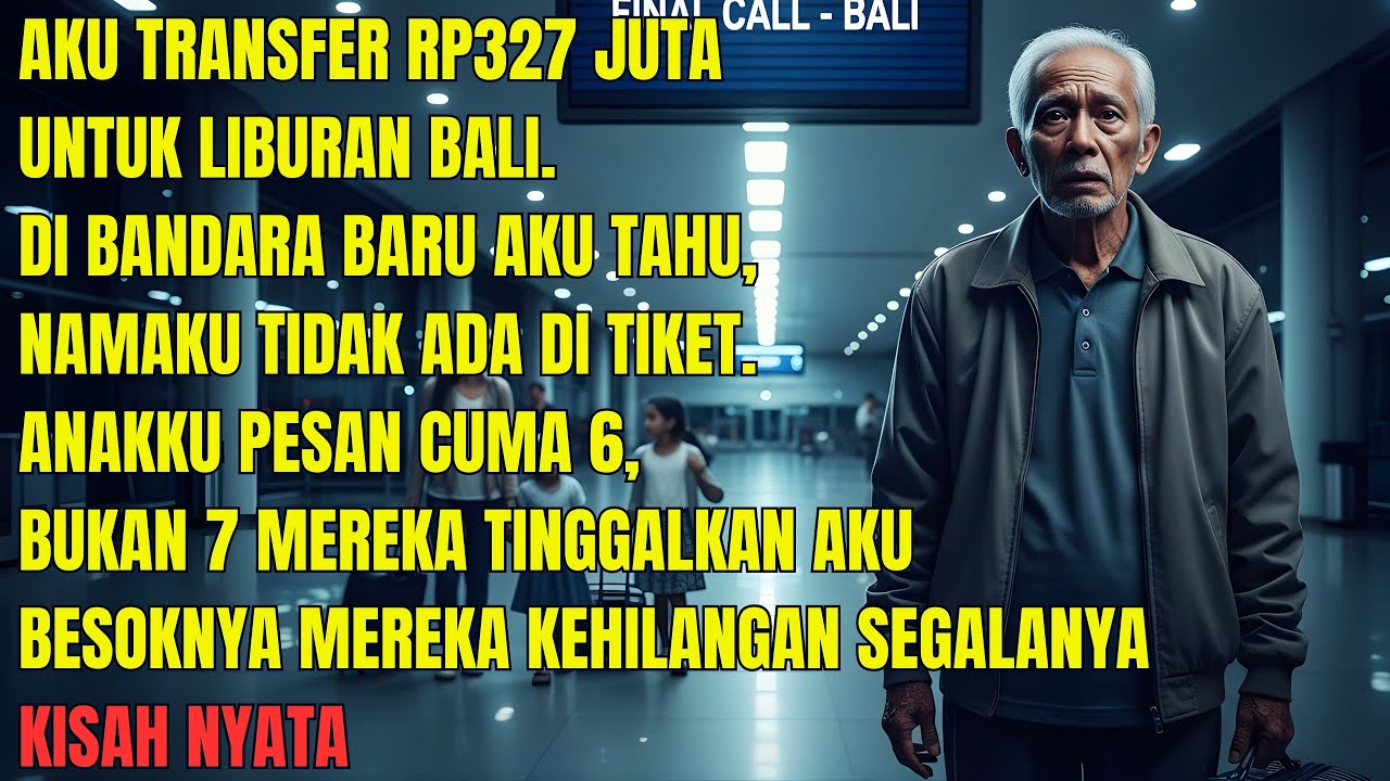 Ditinggal di Bandara Setelah Transfer Rp327 Juta — Balasan Ayah Ini Bikin Anak Menyesal Seumur Hidup