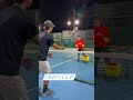 Powerful forehand volley