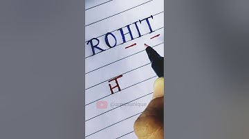 Rohit Name Logo Design ||#shorts #youtubeshorts #shortsvideo