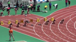 2017年 愛知県陸上選手権 名古屋地区予選 女子100m2組