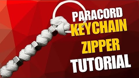 Paracord Keychain / Zipper TUTORIAL #paracord #keychain #paracordtutorials 
