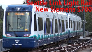 Seattle Sound Transit Link Light Rail-The Brand New Siemens S70 Trains In Service!