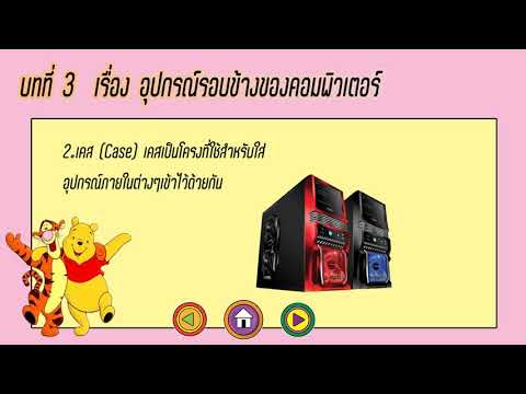 นวัตกรรมงานวิจัย บทเรียนคอมพิวเตอร์ช่วยสอน วิชาคอมพิวเตอร์