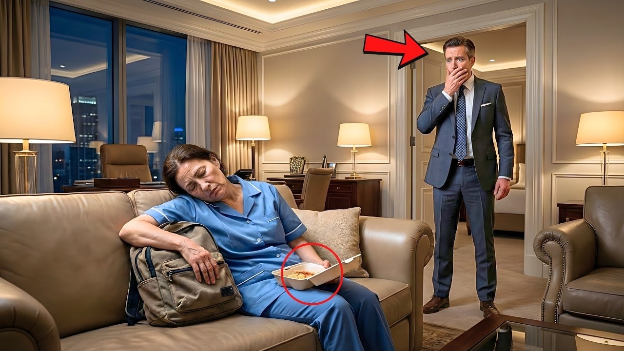 LA EMPLEADA DE LIMPIEZA LLEGABA EXHAUSTA… HASTA QUE EL JEFE DESCUBRIÓ LO QUE HACÍA DE MADRUGADA