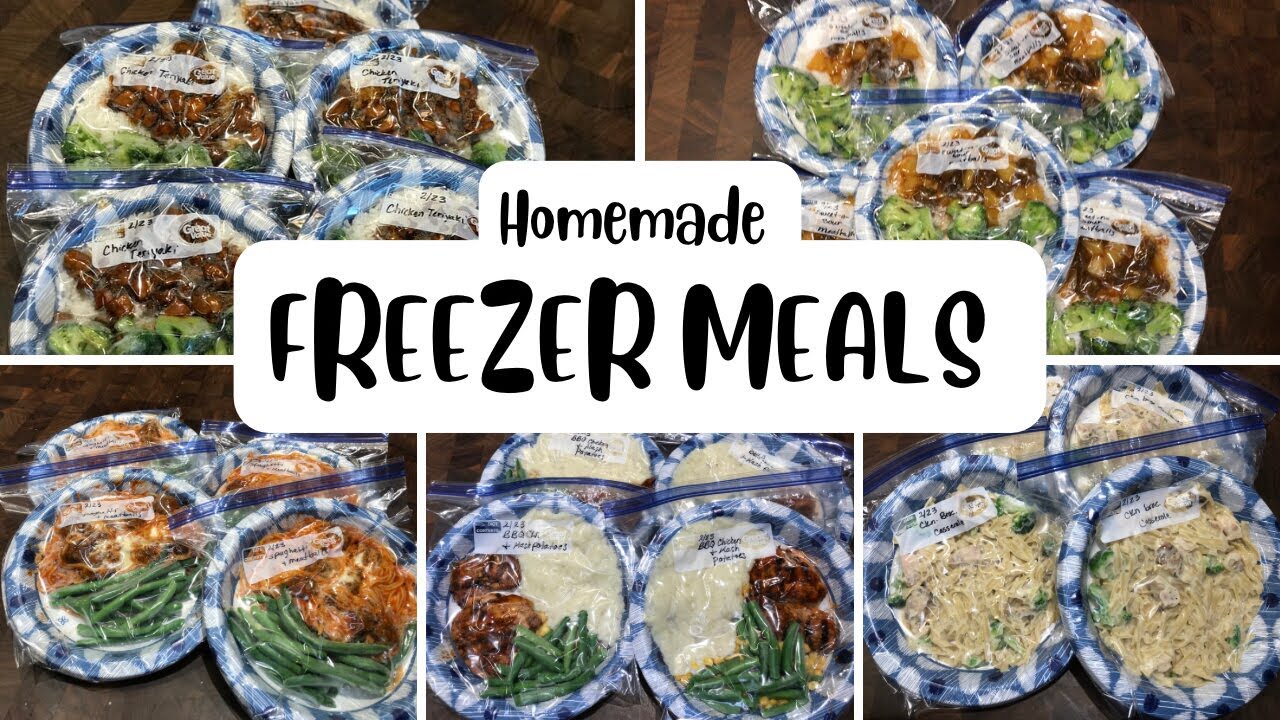 Stocking the freezer Individual freezer meals 5 different meals
