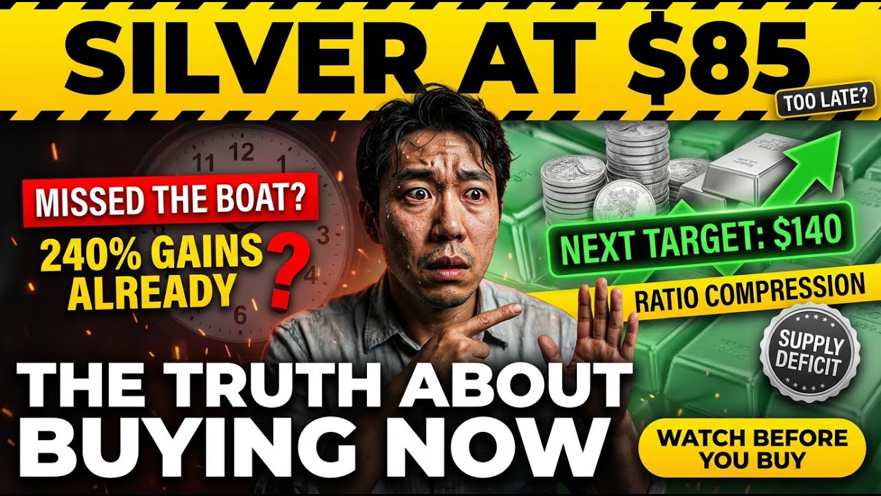 1 MIN AGO: Silver Hits $85 — Too Late? The BRUTAL Truth Nobody Will Tell You