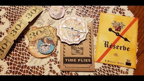 Clock/Time Crafty Clusters embellishments, an Open Collab Hosted by Susan Hiles Art #craftyclusters