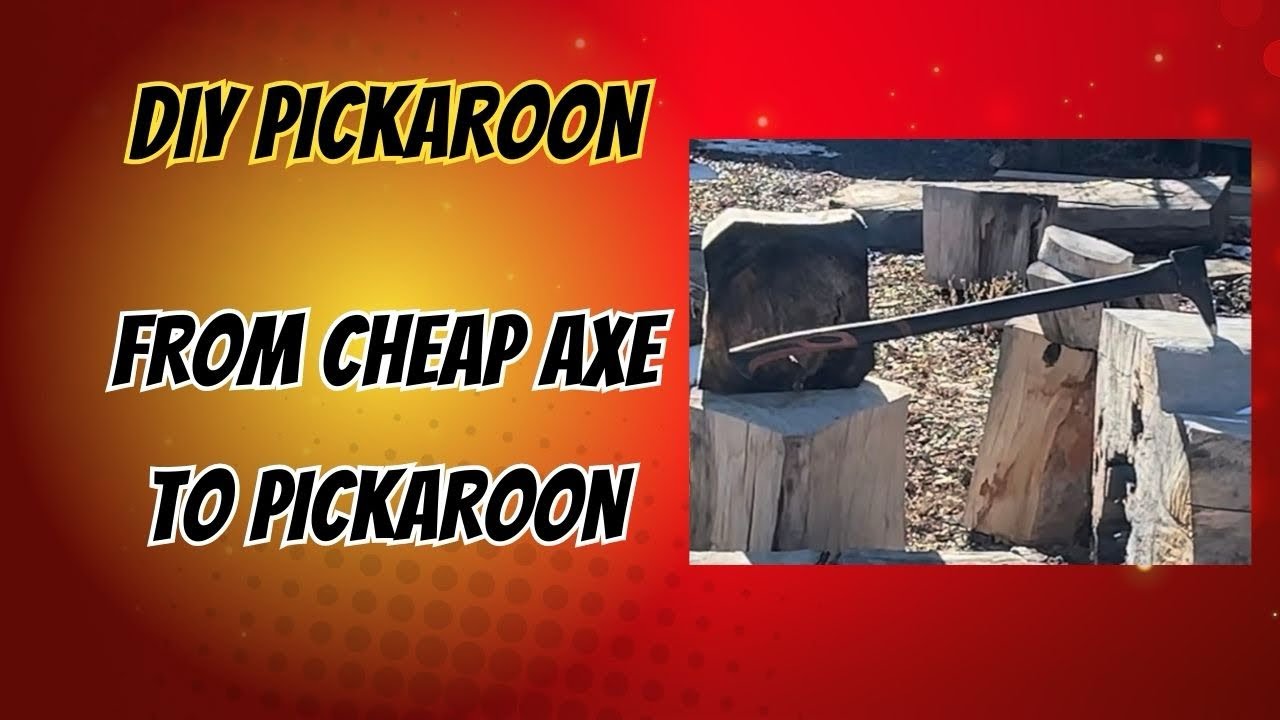 DIY fabrication of a Pickaroon from cheap axe - YouTube