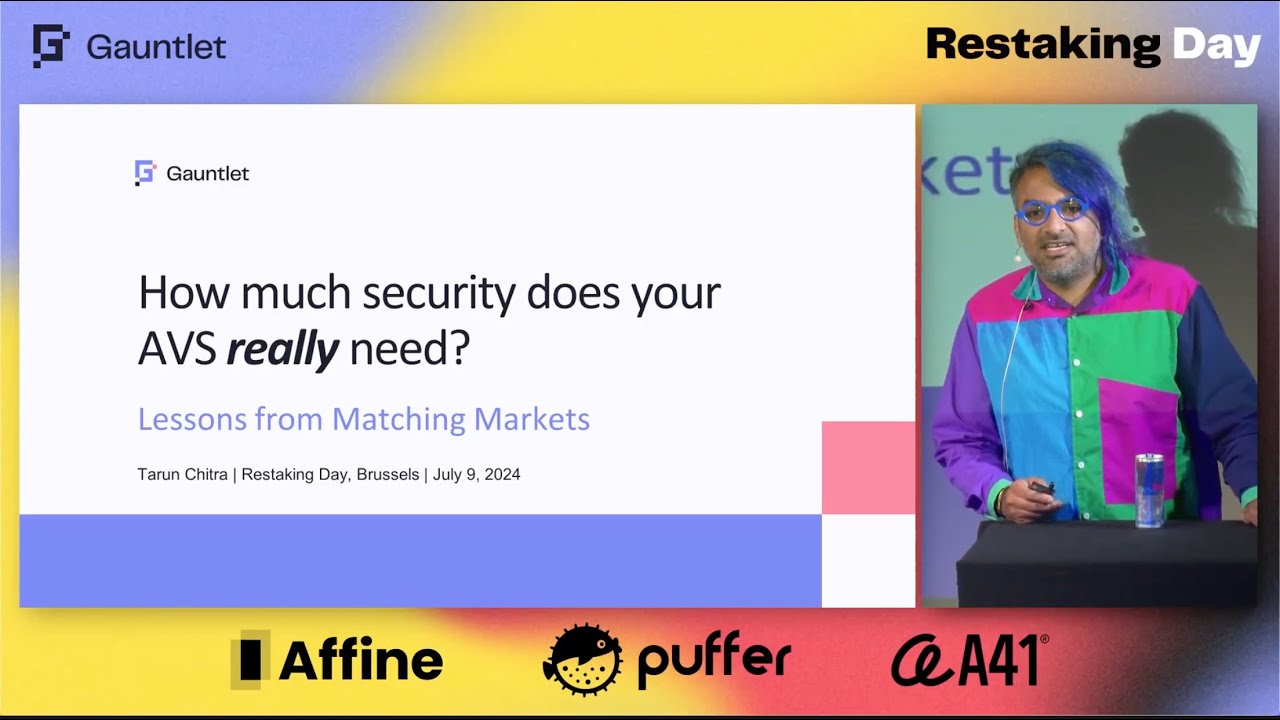 How Much Security Does Your AVS Really Need? | Restaking Day @ EthCC ...
