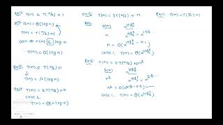 Lecture 9 - Part 2: Divide and Conquer Recurrence Relations