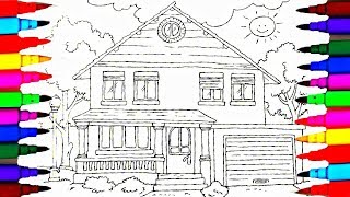 Coloring Book Family House Coloring Pages l Kids Drawing and Coloring Videos for Children