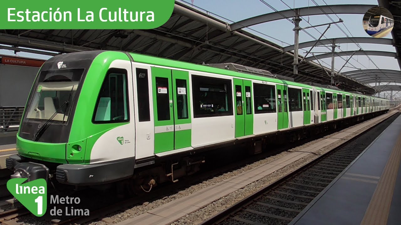 Estación La Cultura | Línea 1 del Metro de Lima (Series 9000, MB-300)