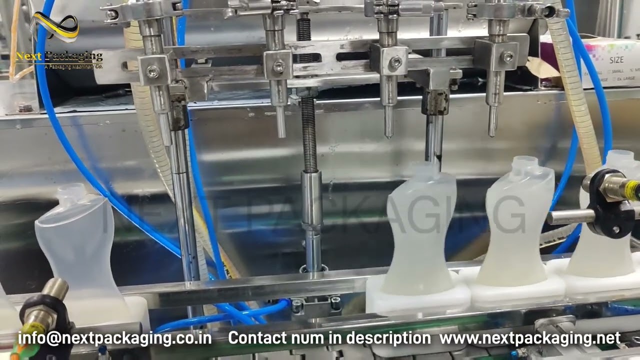 Shampoo, shower gel filling machine | servo based liquid filling machine | Automatic gel filling m/c