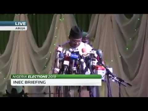 ‘Why we postponed the Nigerian 2019 elections’ - INEC Chairman Mahmood Yakubu [FULL VIDEO]