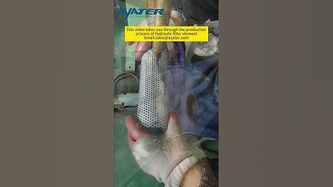 This video takes you through the production process of hydraulic filter element