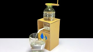วิธีประดิษฐ์ตู้หมุนน้ำจากลังกระดาษ | DIY Simple Water Dispenser Machine
