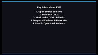 KVM (Kernel based Virtual Machine)
