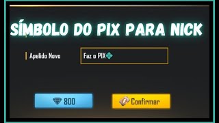 Símbolos de Nuvem ☁ para Nick e Bio no Free Fire