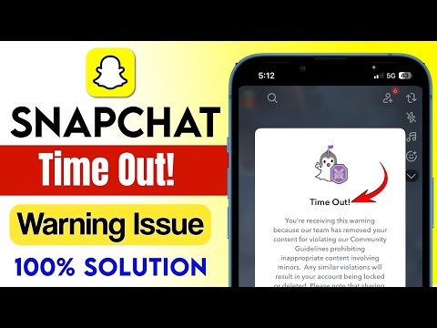 SnapChat Timeout Warning Problem Solution | You're receiving this warning because our team has found