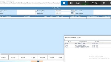 How to View Purchase Order  in RetailSoft - English