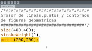 grosor de linea en processing