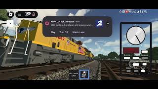 Ro Scale Southline District 4 Up Ac44 Locomotives Pull Long Loaded Autorack Cars. 2007