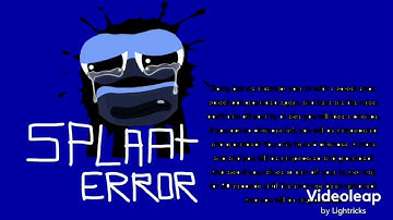 Splaat error (DIFFERENT ONE )