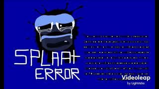 Splaat error (DIFFERENT ONE )