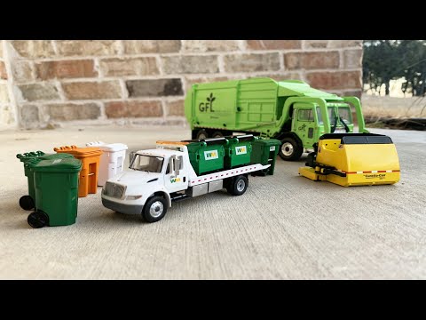 Unboxing A First Gear AFL Curotto Can, Waste Management Flatbed Garbage Truck l Garbage Trucks Rule