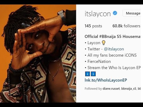Laycon becomes first BBnaija Housemate to get verified on Instagram