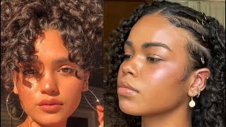 🤍HAIRSTYLES FOR LOOSE AND TIGHT CURLY HAIR 🤍