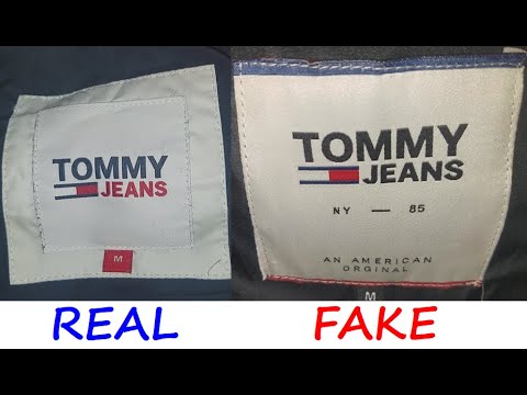 Tommy Hilfiger down vs fake review. How to identify counterfeit Hilfiger parka - YouTube