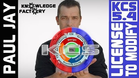 KCS 5.4 License To Modify Knowledge Articles: Knowledge Centered Support