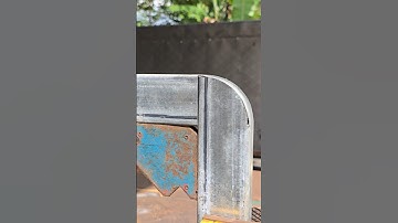 Not many people know how to make a curved corner on a 90 degree square tube joint