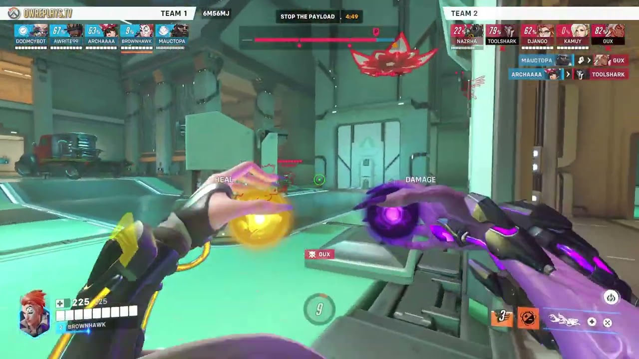 Nano boost Freja POTG to get through by BROWNHAWK — Overwatch 2 Replay 6M56MJ
