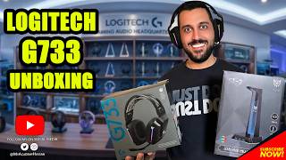🔥 آنباکس Logitech G733 | هدست گیمینگ بی‌سیم لاجیتک ارزش خرید داره؟ + استند RGB 🎧✨