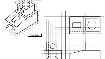 Orthographic and sectional views  T 11 1   || Engineering Drawing Tutorials