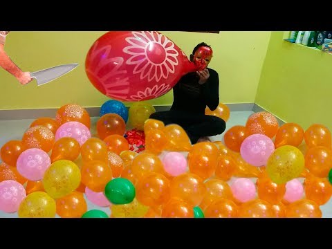 Giant Balloon Pop Prank!  3ft Balloon Pop in Slow Motion