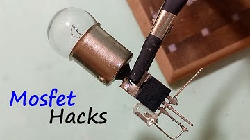 LED Light|How to Make LED Flasher With Single Transistor|Mosfet Transistor Project