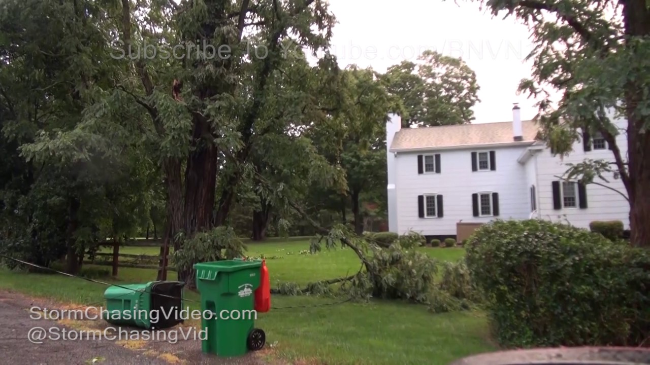 Microburst Does Damage in La Grange, NY - 7/31/2017