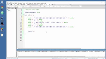 C++ Tutorial - 6 - Telnet and Headers