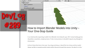 [Unity, Blender 2.80] Enchanted Lands Devlog #289 - The Import-Export Business